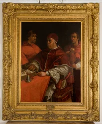 El Papa León X con dos cardenales, después de Rafael